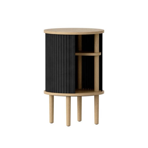Audacious sidebord i egetræ/Charcoal