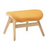 A Conversation Piece Ottoman Fodskammel Oak/Tangerine