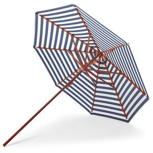Messina Parasol Ø270 Cm Dark Blue Stripes 