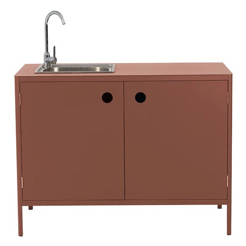 Kelia udekøkken   med vask og vandhane  Zin Red