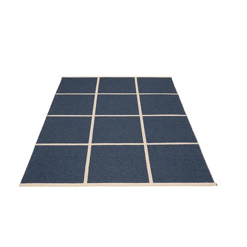 Vævet Tæppe Criss Dark Blue 180x260 cm