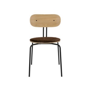 Curious Spisestol Eg/Sort Metal Teddy Brown