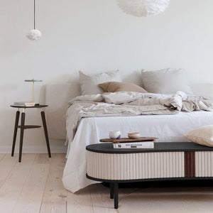Audacious TV-bord Sort Eg/White Sands
