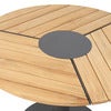 Peace Wood spisebord 110 cm antracit / teak