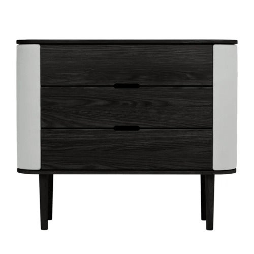 Treasures kommode i sort eg/Sterling
