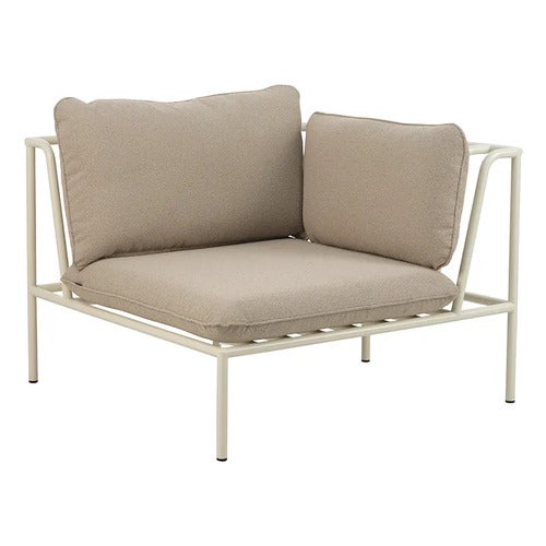 Collier hjørnestykke  Pearl white / Teddy beige