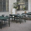 Linear Steel Spisebordsstol Dark Green 