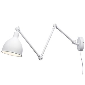 Bazar væglampe l61,5-122 cm hvid
