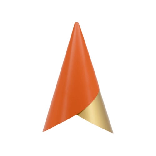 Cornet Lampeskærm Nuance Orange/Brass