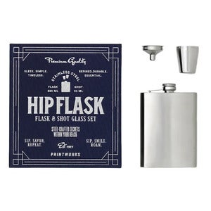 The Essentials - Hip Flask Dark Blue