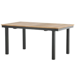 Panama spisebord 160-240x90 cm Sort/Teak