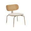 Curious Lounge Chair Eg/Messing  Teddy White