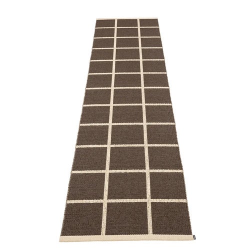 Vævet Tæppe Criss Dark Brown 70x300 cm
