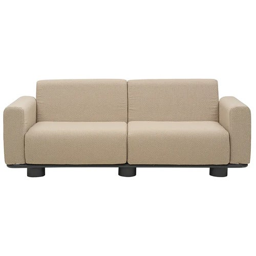 Bolster sofa Antracit / Teddy Beige