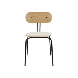 Curious Spisestol Eg/Sort Metal Teddy White