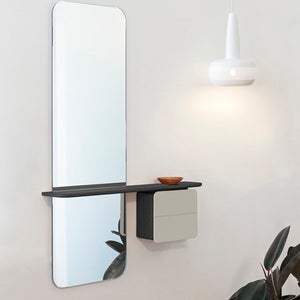 One More Look Spejl sort eg/Pearl White