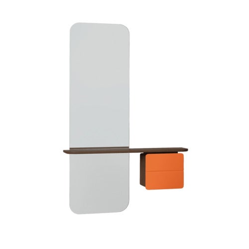 One More Look Spejl Mørk eg/Nuance Orange