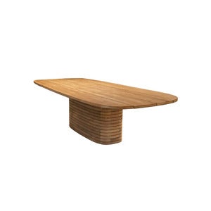 Mellow matbordstel oval f/bordsskiva 240x130 cm & 300x130 cm Teak