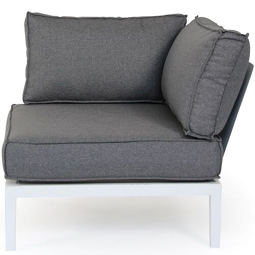 Mackenzie Hjørnemodul Hvid Aluminium