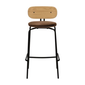 Curious Barstol Eg/Sort Teddy Brown