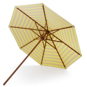 Messina Parasol Ø300 Lemon/Sand Stripe 