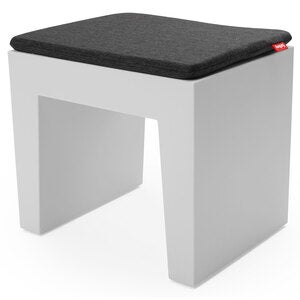 Concrete seat pillow thunder grey
