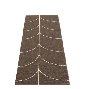 Vævet Tæppe Leif Dark Brown 70x180 cm