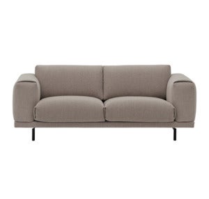 Rest Sofa 2-personers - Metalbase/Hearth6/Sort