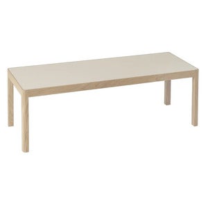 Workshop sofabord 43 x 120 cm - Warm Grey Linoleum