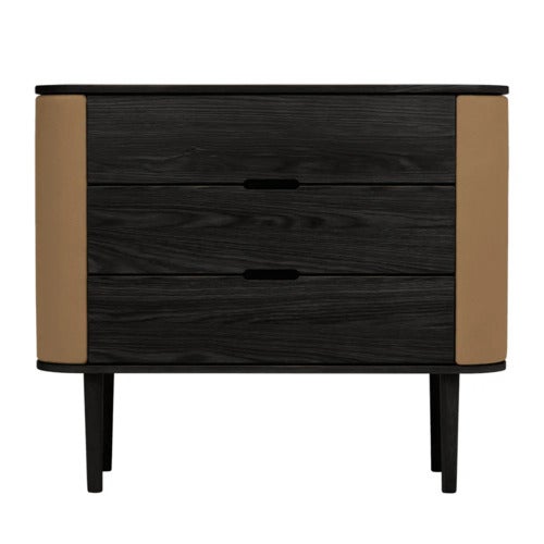 Treasures kommode i sort eg/Sugar Brown